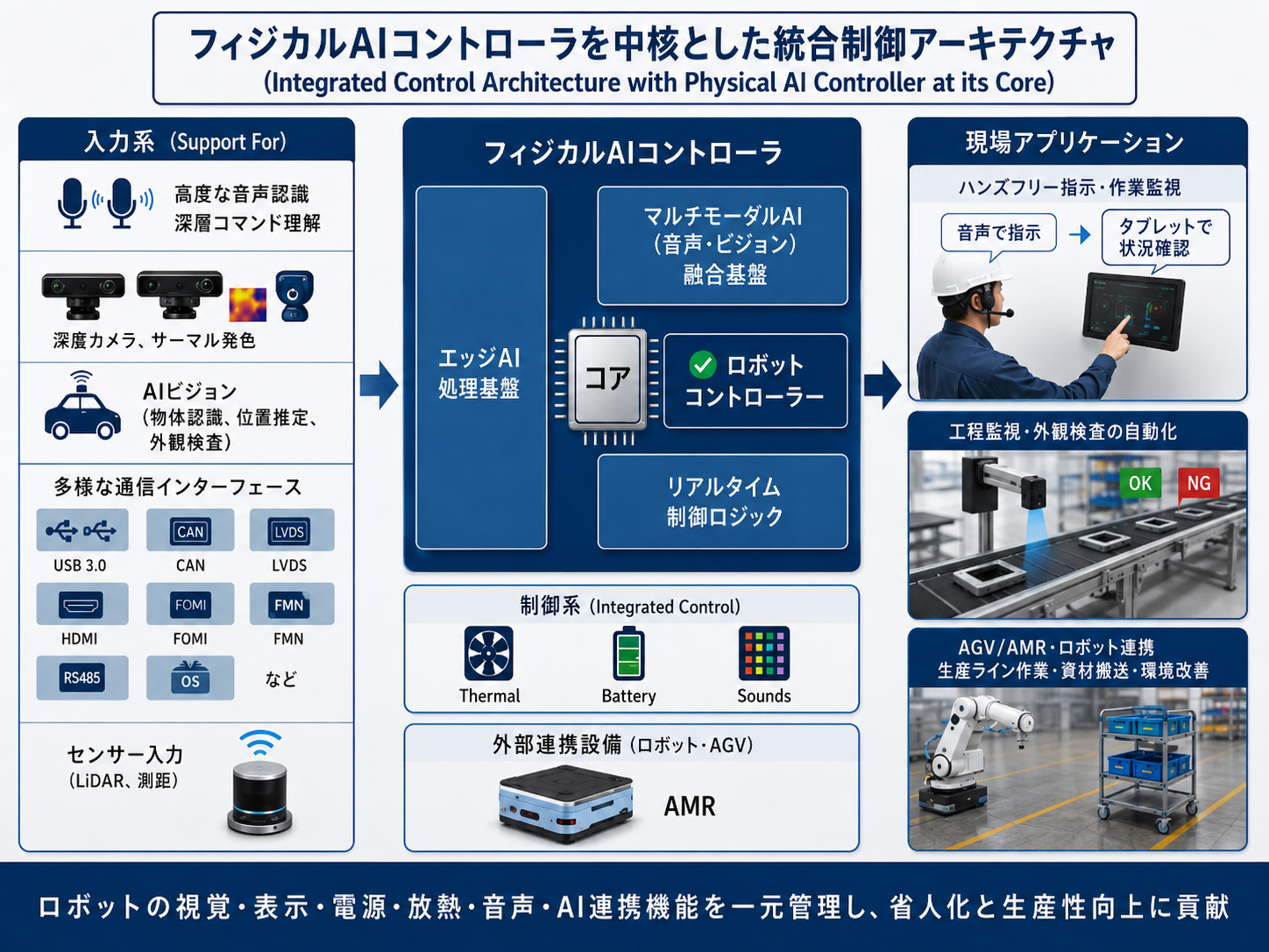 フィジカルAIコントローラ システム全体図