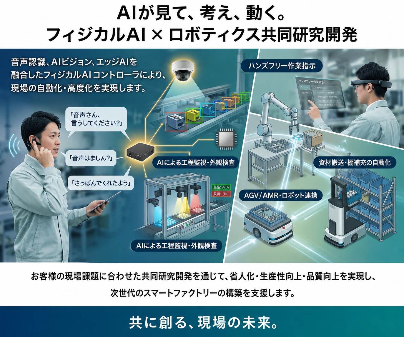 フィジカル自動化研究開発のキービジュアル